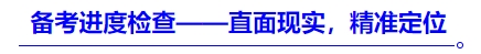 中級會計(jì)備考進(jìn)度檢查——直面現(xiàn)實(shí)，精準(zhǔn)定位