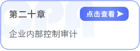 第二十章企業(yè)內部控制審計