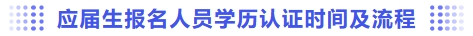 應屆生報名人員學歷認證時間及流程