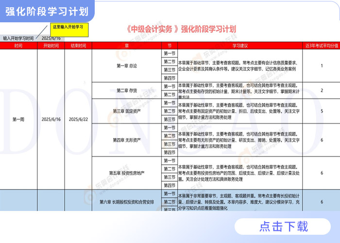 強(qiáng)化階段學(xué)習(xí)計(jì)劃