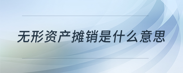 無(wú)形資產(chǎn)攤銷是什么意思 無(wú)形資產(chǎn)攤銷是什么意思