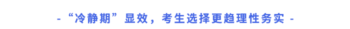 報名“冷靜期”顯效，考生選擇更趨理性務(wù)實