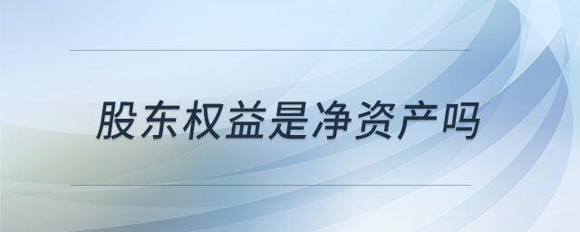 股東權(quán)益是凈資產(chǎn)嗎 股東權(quán)益是凈資產(chǎn)嗎