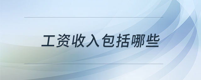 工資收入包括哪些 工資收入包括哪些