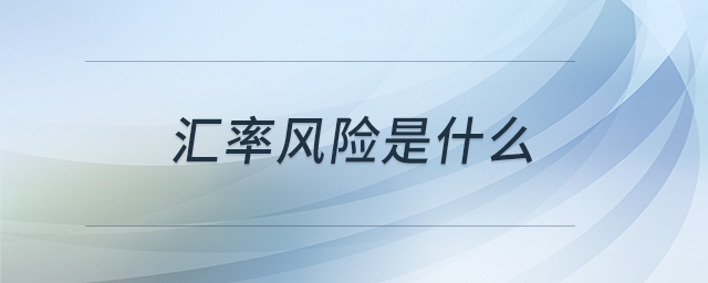 匯率風(fēng)險是什么 匯率風(fēng)險是什么