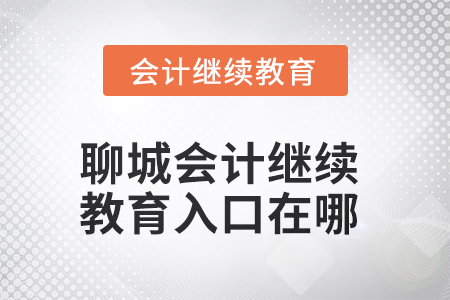 聊城2025年會計繼續(xù)教育入口在哪？