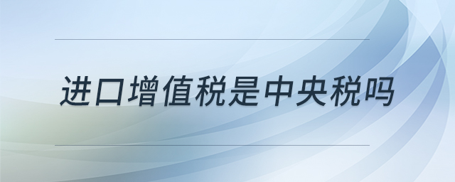 進口增值稅是中央稅嗎 進口增值稅是中央稅嗎