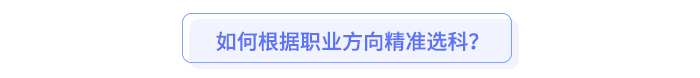 如何根據(jù)職業(yè)方向精準選科？