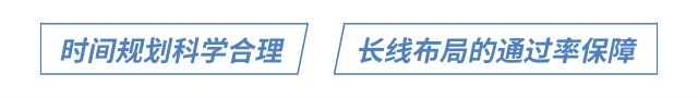 時(shí)間規(guī)劃科學(xué)合理 長(zhǎng)線布局的通過率保障