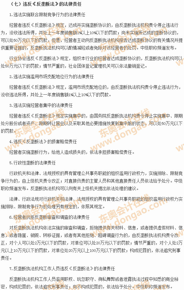 反壟斷法律制度